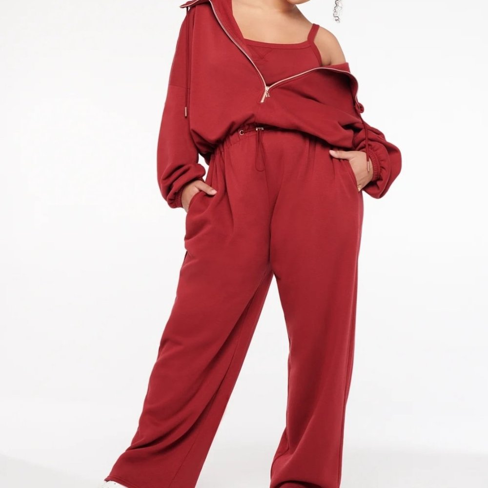 Xssential Cinched Hooded Jumpsuit